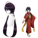 80cm Long Straight Dark Purple Bungo Stray Dogs Anime Izumi Kyouka Wig Synthetic Cosplay Hair Wigs CS-469A