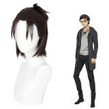 32cm Short Dark Brown Attack on Titan The Final Season Eren Wig Synthetic Anime Cosplay Wigs CS-482A