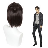 32cm Short Dark Brown Attack on Titan The Final Season Eren Wig Synthetic Anime Cosplay Wigs CS-482A