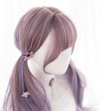 60cm Long Curly Purple Mixed Synthetic Anime Heat Resistant Hair Wig Cosplay Lolita Wig For Girls CS-823C