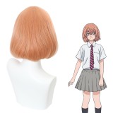 35cm Short Orange Tokyo Revengers AnimeTachibana Hinata Wig Cosplay Synthetic Hair Wigs CS-485G