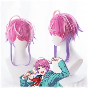 35cm Short Color Mixed  Hypnosis Mic Ramuda Amemura Wig Synthetic Hair Anime Cosplay Wigs CS-383C