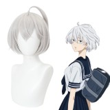 30cm Short Silver Gray Tokyo Revengers Anime Senju Kawaragi Wig Synthetic Halloween Party Hair Wigs CS-485I