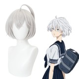 30cm Short Silver Gray Tokyo Revengers Anime Senju Kawaragi Wig Synthetic Halloween Party Hair Wigs CS-485I