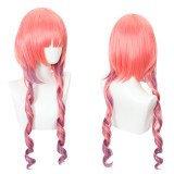 60cm Long Curly Pink Mixed Miss Kobayashi