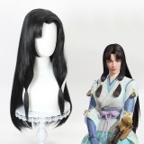 80cm Long Black Naraka: Bladepoint Tsuchimikado Kurumi Wig Cosplay Synthetic Anime Hair Wigs CS-492A