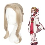 40cm Medium Long Curly Flaxen Toilet Bound Hanako kun Yako Wig Synthetic Anime Cosplay Wigs CS-433A