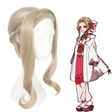 40cm Medium Long Curly Flaxen Toilet Bound Hanako kun Yako Wig Synthetic Anime Cosplay Wigs CS-433A