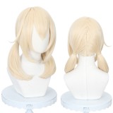 45cm Medium Long Beige Mixed Genshin Impact Klee Wig Cosplay Synthetic Anime Heat Resistant Hair Wigs CS-466N