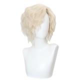 30cm Short Curly Light Golden The Night Manor Wig Cosplay Harry Potter: Magic Awakened Game Synthetic Hair Wigs CS-491C