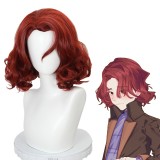 35cm Short Curly Dark Red Daniel Page Wig Harry Potter: Magic Awakened Game Synthetic Cosplay Wigs CS-491E