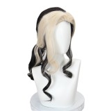 50cm Long Curly Black&Golden Mixed The Night Manor Wig Harry Potter: Magic Awakened Game Synthetic Anime Cosplay Wigs CS-491D