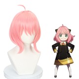 35cm Short Pink SPY Family Anime Peluca Anya Forger Wig Synthetic Bobo Cosplay Hair Wigs CS-499A