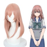 50cm Long Straight Pink My Dress Up Darling Inui Shinju Wig Synthetic Anime Cosplay Heat Resistant Hair Wigs CS-495D