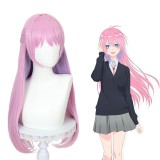 75cm Long Straight Light Pink Mixed Shikimori is Not Just a Cutie Shikimori Micchon Wig Cosplay Synthetic Hair With One Ponytail CS-505A