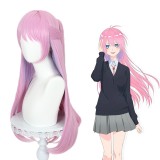 75cm Long Straight Light Pink Mixed Shikimori is Not Just a Cutie Shikimori Micchon Wig Cosplay Synthetic Hair With One Ponytail CS-505A