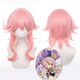 50cm Long Curly Pink Genshin Impact Dori Wig Cosplay Synthetic Anime Heat Resistant Hair Wig CS-466T