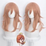 50cm Long Orange Pink Mixed Chainsaw Man Anime Angel Devil Wig Cosplay Synthetic Halloween Heat Resistant Hair Wigs CS-465G