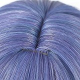 100cm Long Curly Blue Mixed Genshin Impact Anime Layla Wig Cosplay Synthetic Heat Resistang Hair Wig CS-555H