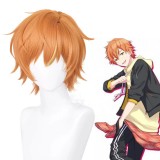 35cm Short Straight Orange Project Sekai Game Shinonome Akito Wig Cosplay Synthetic Anime Heat Resistant Hair Wig CS-512F