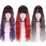 70cm Long Body Wave Three Colors Mixed Fashion Lolita Wig Synthetic Anime Cosplay Heat Resistant Halloween Party Wig CS-850