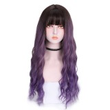 70cm Long Body Wave Three Colors Mixed Fashion Lolita Wig Synthetic Anime Cosplay Heat Resistant Halloween Party Wig CS-850