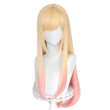 80cm Long Straight Dyed Color Mixed My Dress Up Darling Kitagawa Marin Wig Cosplay Anime Hair Wigs CS-495AA