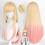 80cm Long Straight Dyed Color Mixed My Dress Up Darling Kitagawa Marin Wig Cosplay Anime Hair Wigs CS-495AA