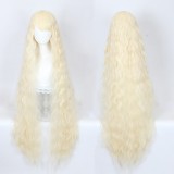 120cm Long Body Wave Beige Wig Cosplay Synthetic Anime Heat Resistant Halloween Lolita Wigs CS-489C