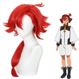 55cm Long Red Mobile Suit Gundam:The Witch from Mercury Suletta Mercury Wig Synthetic Anime Cosplay Wigs CS-521A