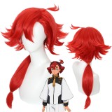 55cm Long Red Mobile Suit Gundam:The Witch from Mercury Suletta Mercury Wig Synthetic Anime Cosplay Wigs CS-521A