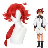 55cm Long Red Mobile Suit Gundam:The Witch from Mercury Suletta Mercury Wig Synthetic Anime Cosplay Wigs CS-521A