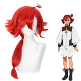 55cm Long Red Mobile Suit Gundam:The Witch from Mercury Suletta Mercury Wig Synthetic Anime Cosplay Wigs CS-521A