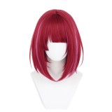 38cm Short Red&Purple Bobo Oshi no Ko Anime Arima Kana Wig Cosplay Synthetic Halloween Party Wig CS-525E