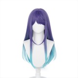 70cm Long Straight Blue Mixed Oshi no Ko Kurokawa Akane Wig Cosplay Synthetic Anime Hair Wigs CS-525G