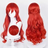70cm Long Red Curly Honkai Star Rail Game Himeko Wig Cosplay Synthetic Anime Halloween Party Hair Wig CS-526D