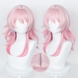 50cm Long Light Pink Honkai Star Rail Game March 7th Wig Cosplay Synthetic Anime Halloween Party Wig CS-526I