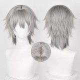 45cm Medium Long Gray Honkai Star Rail Game Trailblazer Wig Cosplay Synthetic Anime Halloween Party Wig CS-526GH