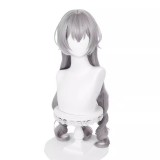 95cm Long Curly Silver Gray Honkai Star Rail Bronya Anime Wig Cosplay Synthetic Halloween Party Hair Wigs CS-526O