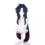 100cm Long Straight Dark Red&Blue Mixed Honkai Star Rail Blade Wig Synthetic Anime Cosplay Costume Wigs CS-526M