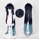 100cm Long Straight Red&Blue Mixed Honkai Star Rail Imbibitor Lunae Wig Synthetic Anime Cosplay Hair Wigs CS-526K
