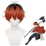 30cm Short Black&Orange Omber Frieren At The Funeral Stark Wig Cosplay Synthetic Anime Bobo Wigs CS-529D