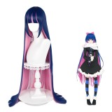 100cm Long Straight Blue&Pink Mixed Stocking Anarchy Wig Synthetic Anime Cosplay Wig CS-531B