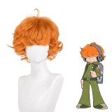 30cm Short Curly Orange Stocking Anime Peluca Brief Wig Synthetic Halloween Party Cosplay Hair Wigs CS-531C