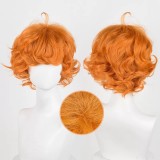 30cm Short Curly Orange Stocking Anime Peluca Brief Wig Synthetic Halloween Party Cosplay Hair Wigs CS-531C