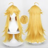 75cm Long Straight Blonde Stocking Anime Panty Wig Cosplay Synthetic Halloween Party Hair Wig CS-531A