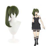 50cm Long Straight Army Green Frieren At The Funeral Yubel Wig Synthetic Anime Cosplay Ponytail Wig CS-529E