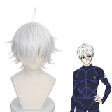 30cm Short Silver Blue Lock Nagi Seishiro Wig Synthetic Halooween Party Cosplay Wigs CS-516F