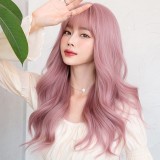 55cm Long Curly Taro Fashion Synthetic Anime Lolita Cosplay Halloween Party Hair Wig CS-889A