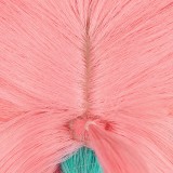 100cm Long Pink&Blue Mixed Genshin Impact Varesa Wig Synthetic Anime Hair Wigs With Two Braids CS-666L
